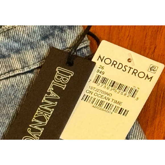 BLANKNYC The Baxter On Ocean Time Ribcage Straight Leg Jeans In Blue Size 26 NWT - Picture 10 of 11